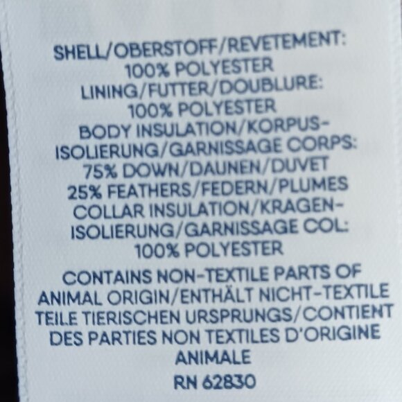 LANDS' END Classic Brown Plaid Puffer Vest, 75 Down/25 Feathers Fill Size Small - Picture 16 of 16